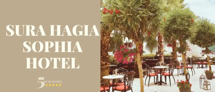 Luxury Hotel In Istanbul Near Hagia Sophia